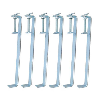 AB Tools 300mm Brick Laying Profile Clamp Holder Fastener Carpentry Internal Wall Clamps 6Pk from B&Q