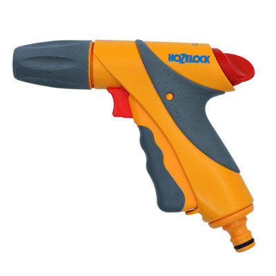 B&Q -  Hozelock Jet Spray Plus Nozzle Garden Hose Pipe Water Gun 3 Function Cleaning
