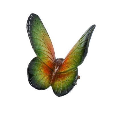 AB Tools Green Butterfly Resin Wall Mount Shed Sculpture Statue Ornament House Garden from B&Q