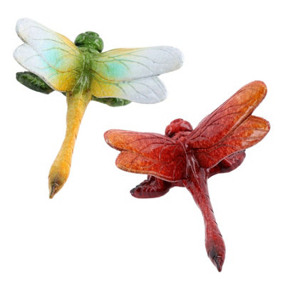 AB Tools Green & Red Wall Mount Butterflies Resin Shed Sculpture Statue House Garden from B&Q