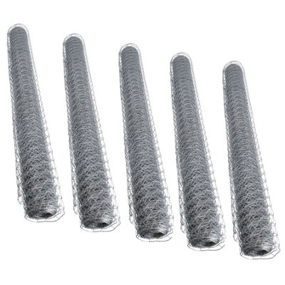 B&Q -  Galvanised Wire Chicken Mesh Fencing Cages Fence 10M X 0.9M 25mm Hex 5Pk