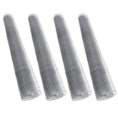 AB Tools Galvanised Wire Chicken Mesh Fencing Cages Fence Pens 20M X 0.9M 13mm Hex from B&Q