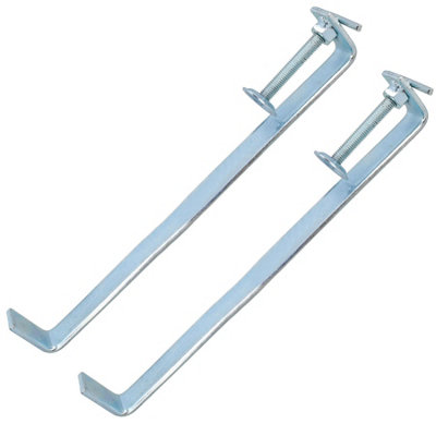 AB Tools 300mm Brick Laying Profile Clamp Holder Fastener Carpentry Internal Wall Clamps 2Pk from B&Q