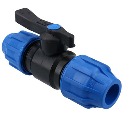 AB Tools 25 X 25mm Mdpe Stopcock Hose Joiner Shut-Off Underground Disconnect Pn16 from B&Q