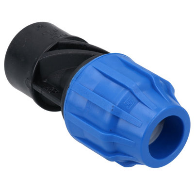 AB Tools 20mm X 3/4" Mdpe Female Adapter Compression Coupling Fitting Water Pipe from B&Q