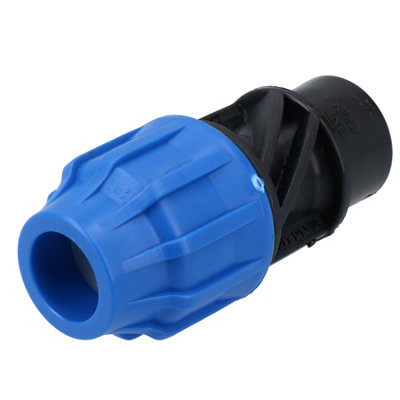 AB Tools 20mm X 1/2" Mdpe Female Adapter Compression Coupling Fitting Water Pipe from B&Q