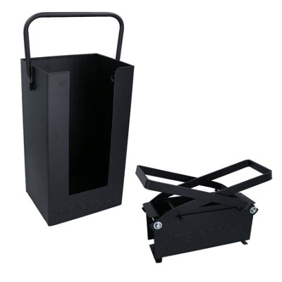AB Tools Eco Briquette Maker & Holder Paper Log Fire Burner Newspaper Open Fire Pit Brick from B&Q