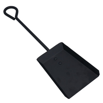 AB Tools 18" Loop Top Shovel Spade Fire Coal Wood Log Burner Black Steel Metal 450mm from B&Q