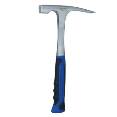 B&Q -  971 Gram All Steel Brick Hammer Brick Layer Laying Chipping Masonry Rubber Grip
