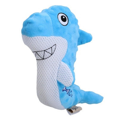 AB Tools Chill Out Shark Dog Plush Hydration Cooling Summer Play Toy Home Pet Toy from B&Q