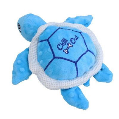 AB Tools Chill Out Sea Turtle Dog Plush Hydration Cooling Summer Play Toy Home Pet Toy from B&Q