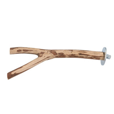 AB Tools 1Pk Small 8" Wooden Branch Perch Canary Budgie Parrot Bird Cage Accessories from B&Q