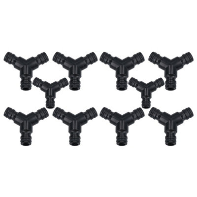 AB Tools 3 Way Garden Hose Pipe Coupler Connector Joiner Watering Water Pipes 10Pc from B&Q