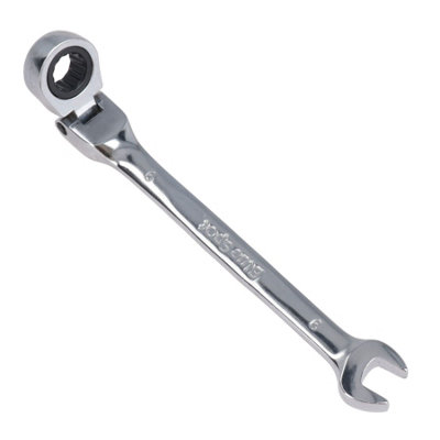 AB Tools 9mm Metric Flexible Combination Ratchet Spanner Wrench Bi-Hex 12 Sided from B&Q