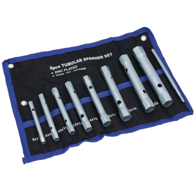 AB Tools 8Pc Metric Tubular Box Spanner Wrench Plumber Torque Bar 6mm22mm from B&Q