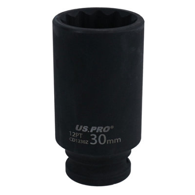 AB Tools 30mm 1/2" Drive Deep Metric Impact Hub Axle Nut Socket 12 Sided Bi Hex from B&Q