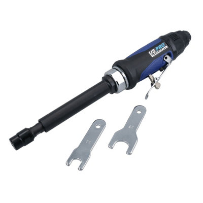 AB Tools Extended Air Die Grinder Porting Deburring 1/4In Collet 25000 Rpm 5In Shaft from B&Q
