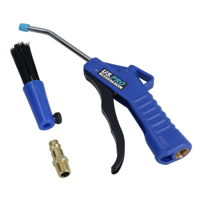 AB Tools Air Blow Dust Blower Blowing + Brush Gun Remover Removal Duster Cleaner Set from B&Q