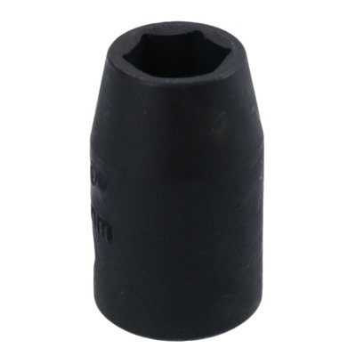AB Tools 9mm 3/8In Drive Shallow Stubby Metric Impacted Socket 6 Sided Single Hex from B&Q