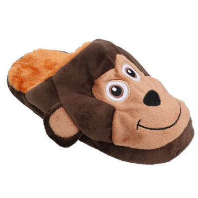 B&Q -  Dog Puppy Gift Shoe Lover Squeaky Plush Doggy's Monkey Slipper Play Toy
