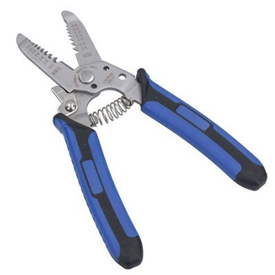 AB Tools 6In Stainless Steel Electrical Wire Strippers Cutters For Wire 0.6mm-2.6mm from B&Q