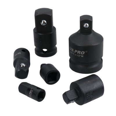 AB Tools 6Pc Impact Socket Adaptor Adapter Step Up Step Down Reducer Converter from B&Q