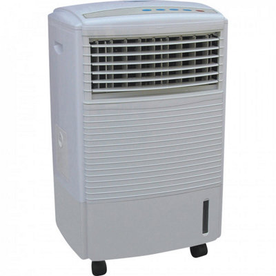 Air Cooler And Remote Control Cold Humidifying Fan Timer Evaporator Water Tank from B&Q