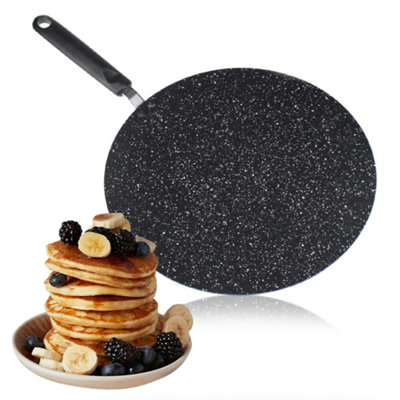 Pancake Fry Pan Non Stick Roti Tawa Concave Dosa Crepe Cooking 30Cm New from B&Q