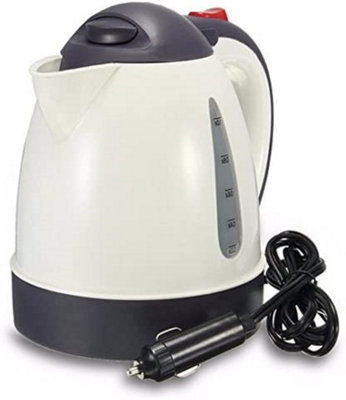 24V Electric Car Kettle Tea Coffee Travel Vehicle Camping Hiking Caravan Boiling Water Socket Charger For Hot Water Volt Adaptor from B&Q