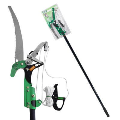 Ratchet Tree Lopper & Telescopic Pole Saw Pruning Cutting Branch Telescopic Garden Tool Gardening Tools from B&Q
