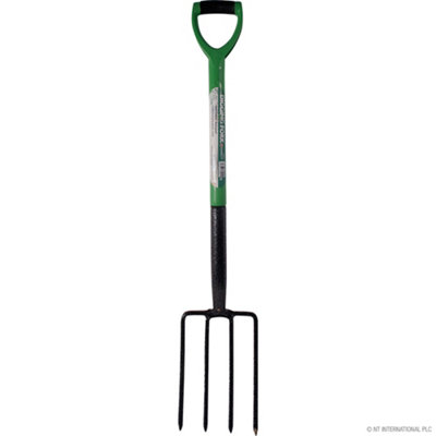 Garden Border Digging Fork Gardening Hand Tool Carbon Steel Shaft Planting Home Outdoor Pitchfork Soil Digger Cultivating from B&Q