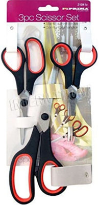 3Pc Stainless Steel Tailoring Scissors Dressmaking Dress Making Fabric Shears from B&Q