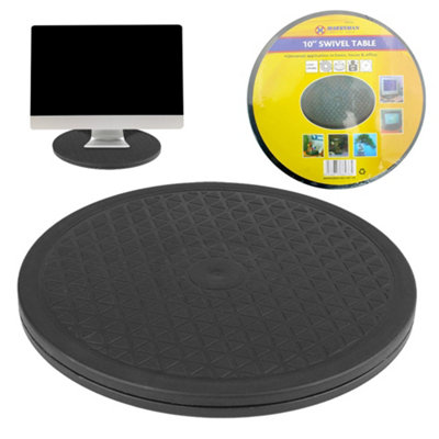 Swivel Base Rotating Platform Turntable Revolving Multi Purpose Stand Cake Server 360 Rotation Turning Plate For Tv Laptop Pottery from B&Q