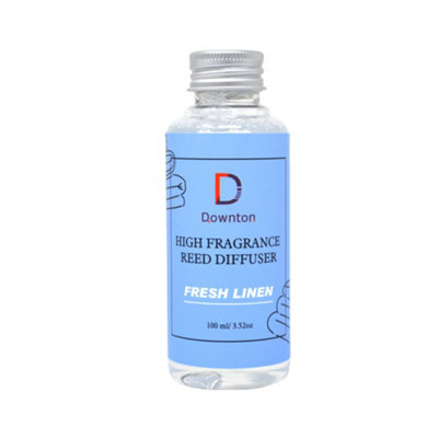 Reed Diffuser Oil Refill Bottle 100Ml Aromatic Fragrance Scent Air Freshener Fresh Linen from B&Q