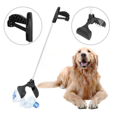 New Pet Dirt Picker Cleaning Tool House Portable Long Handle Clean Poop Waste from B&Q