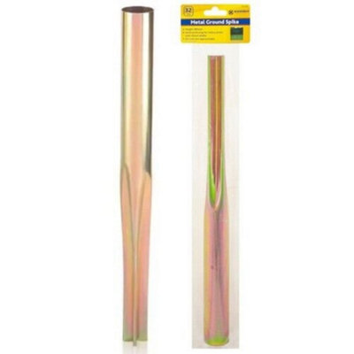 32mm Rotary Airer Washing Line Metal Ground Spike Garden Soil Parasol Stand New from B&Q
