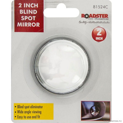 New 2" Blind Spot Mirror Adhesive Wide View Angle Caravan Towing Wing Reversing from B&Q