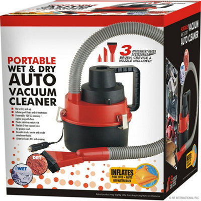  - 12V Wet Dry Vacuum Cleaner Car Van Caravan Boat Floor Air Pump Inflator Toys New