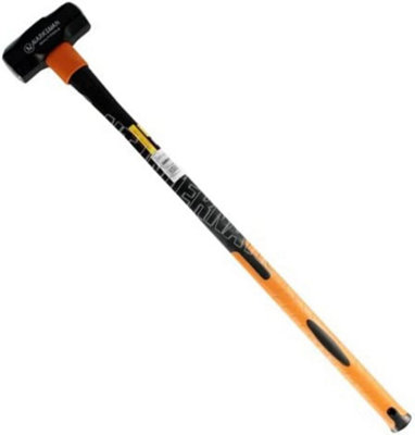 Sledge Hammer Long Handle Grip With Fibreglass Rubber Shaft Diy Hardware 8Lb from B&Q