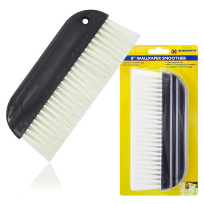 9" Wallpaper Smoother Pasting Brush Bristles Paste Decorating Hanging Diy from B&Q