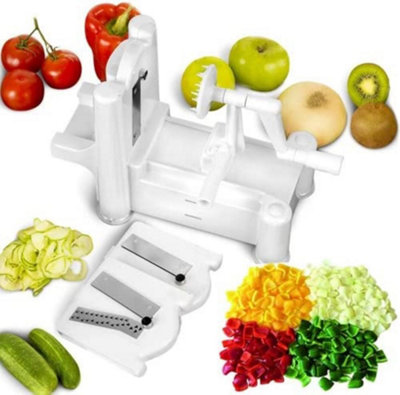 Spiral Slicer Cutter Chopper Spiralizer Shred For Vegetable Fruit Twister Peeler from B&Q