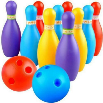B&Q Outdoor Kids Fun Activity Garden Bowling Family Game Pins Sport Summer