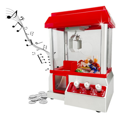 Candy Grabber Machine Toy Claw Game Kids Fun Crane Sweet Treats Grab Gadget Sweets Arcade Prize Games Christmas Xmas from B&Q