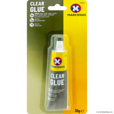 Set Of 4 Strong Clear Glue Adhesive Multi Purpose Bonding Solution Household Diy from B&Q