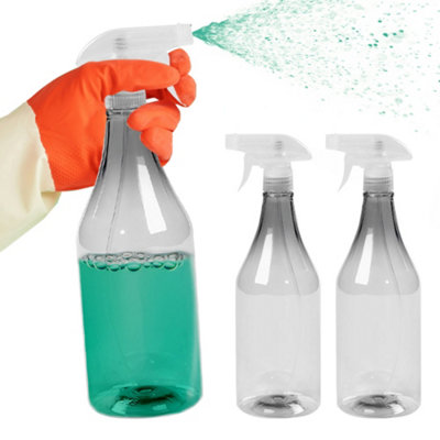 2 X 1000Ml Trigger Spray Bottle Water Salon Barber Garden Plants Hair Cleaning from B&Q