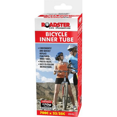Bicycle Innertube Tyre Inflation Inner Tube Presta Valve Wheel Repair Puncture from B&Q