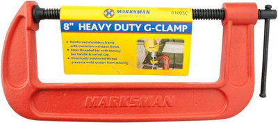 8" Heavy Duty G Clamp Iron Clamps Wood Working Welding Support Tool Diy