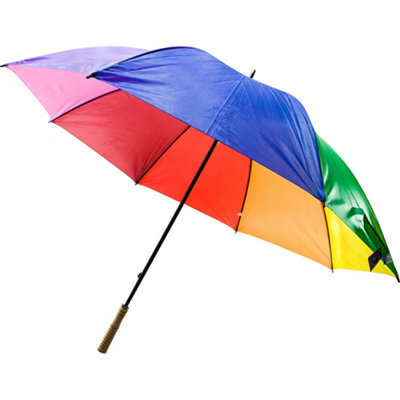 Umbrella Canopy Wind Proof Fishing Strong Compact Lightweight Winter Rain Colourful from B&Q
