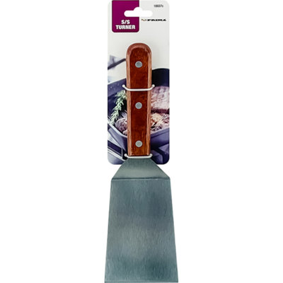 Set Of 2 Stainless Steel Bbq Turner Cooking Serve Kitchen Utensil Food Spatula from B&Q