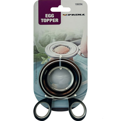 Set Of 2 Egg Cracker Topper Kitchen Tool Separator Yolk Boiled Utensil Breakfast from B&Q